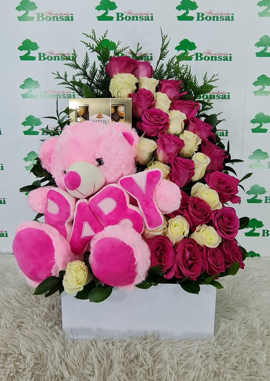 Arreglo en Rosas Fucsias CMF31