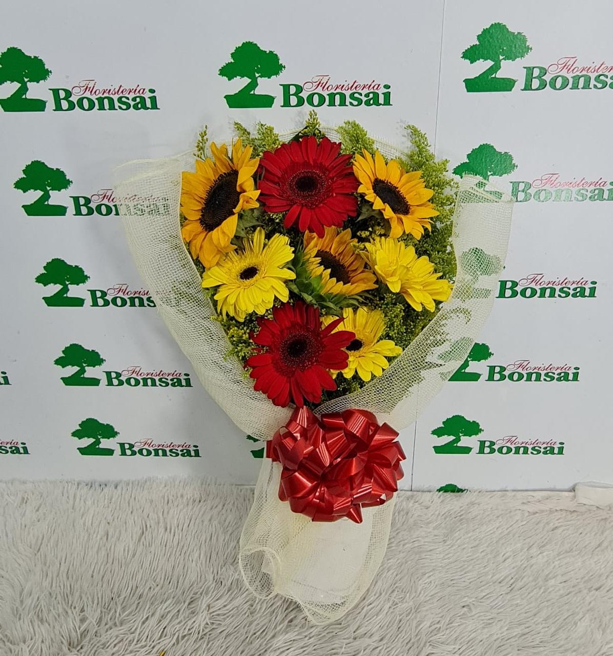 Ramo Girasoles y Gerberas RG7 - Floristeria Bonsai